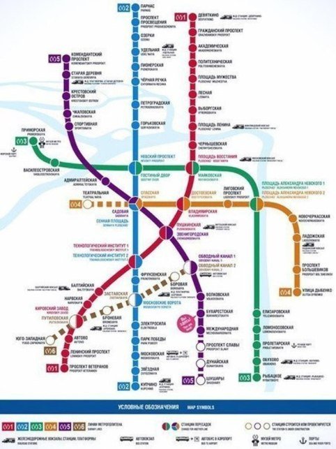 Новая схема метро Петербурга Новая схема метро Петербурга