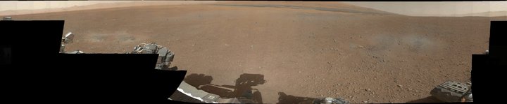 марсоход curiosity передал на землю первую цветную панораму