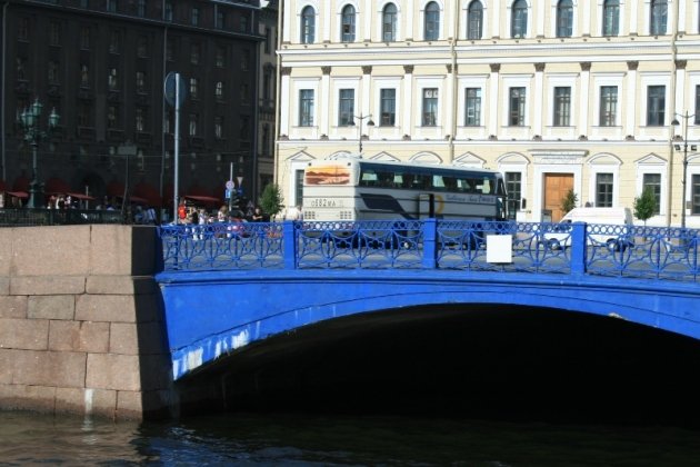 Синий мост в санкт петербурге