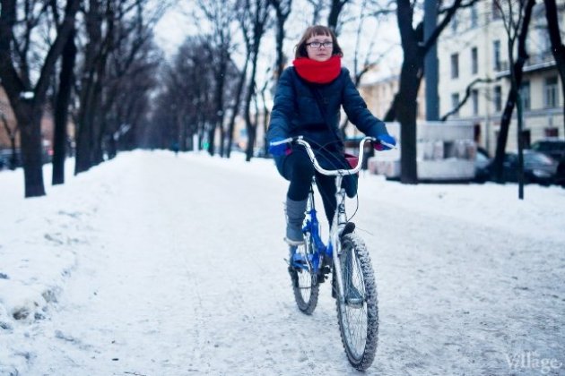 Зимние покатушки на велосипедах